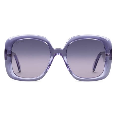 gucci 62mm oversize logo sunglasses purple|Gucci eyeglasses purple.